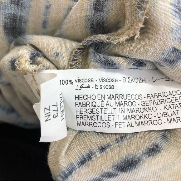 ZARA | Off White / Blue Tie Dye Maxi Dress | XS-S - Picture 10 of 10